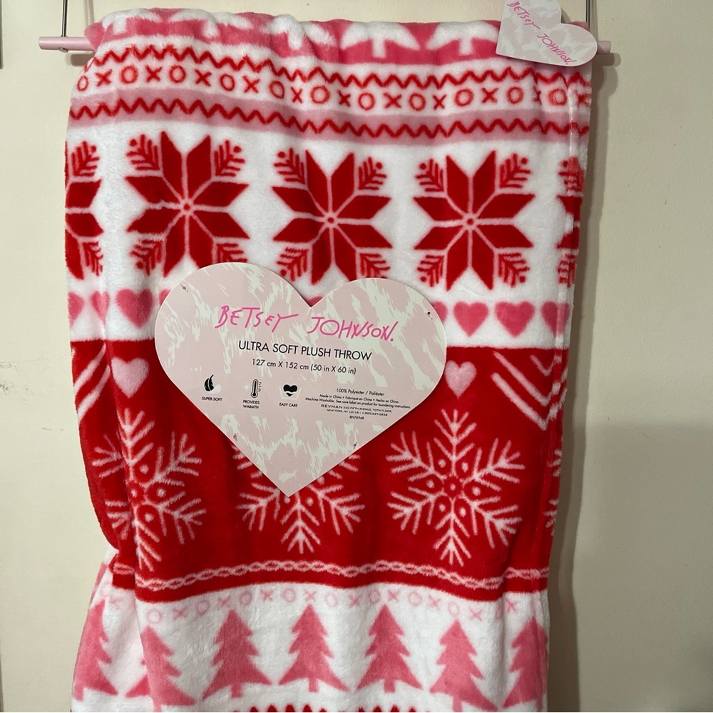 Betsey Johnson throw blanket